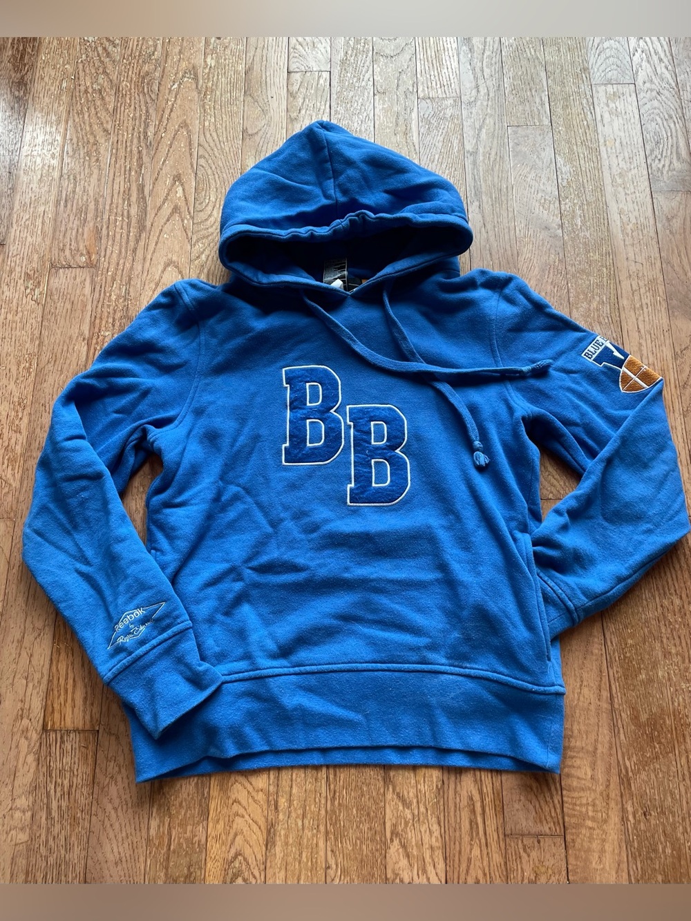 vintage reebok blue bombers hoodie